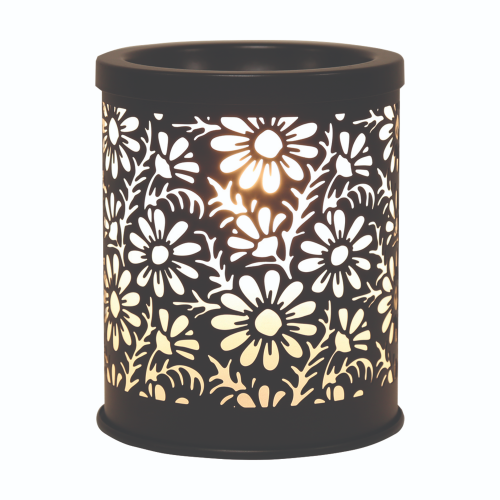 Aroma Electric Wax Melter Daisy Design - Black