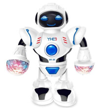 Toddler Dancing Robot Toy with Colorful LED Lights, Obstacle Avoidance, Music, Educational Gift