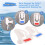 Water Dispenser Replacement Push Type White Plastic Tap Faucet 2 Pcs 3