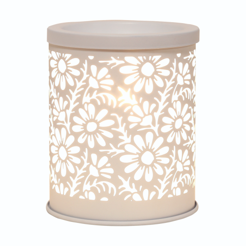 Aroma Electric Wax Melter Daisy Design - White