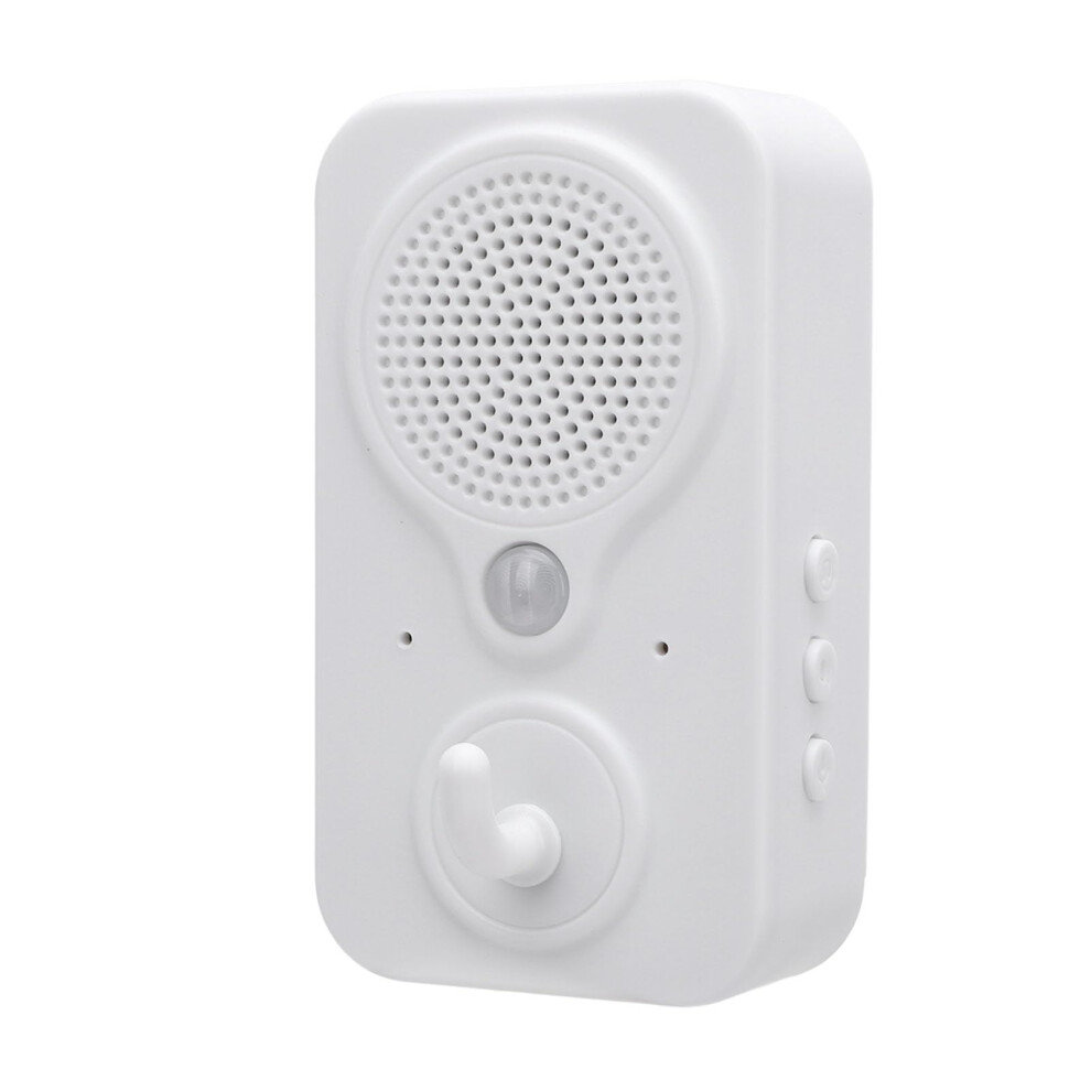 Motion Sensor Doorbell With Diy Voice Recording, Multilanguage Prompts, Rechargeable, White G3y19xaukz 9771547126836