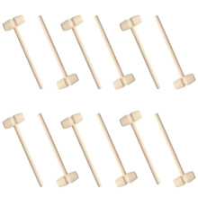 12 Pack Mini Wooden Crab Mallets for Seafood Shell Cracking and Craft Projects