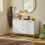 Homcom HOMCOM Sideboard Storage Cabinet with Adjustable Shelves, White 9