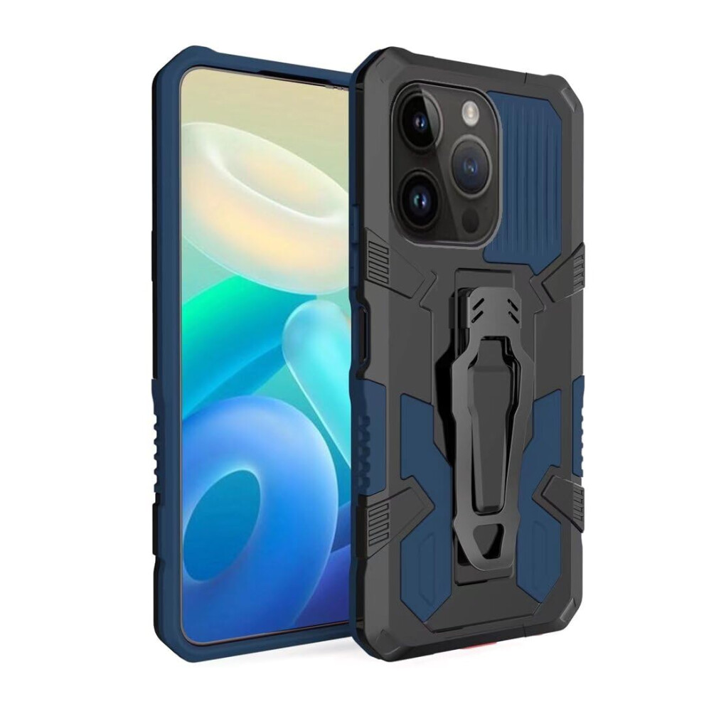 Shockproof Armor Case With Kickstand And Scratchresistant Hard Back For Samsung Galaxy S24 Ultra Blue 9169991086897