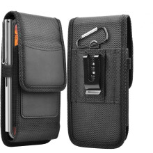 Phone Belt Pouch Holster for Nokia 6 2017, Water‑Repellent Nylon with Belt Clip, 360 Protective Design
