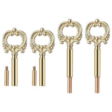 4 Stuks Gouden Lamp Draaiknop aan/Uit Schakelaar voor Licht- en Ventilatorarmaturen met 1/2 Inch Verlengstukken Eenvoudige Lamp Schakelknop