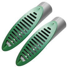 Rejilla de Drenaje Angular de 4 Pulgadas para Jardín, Emisor de Drenaje Angular, Tubo de Drenaje con Pendiente Angular, Paquete de 2