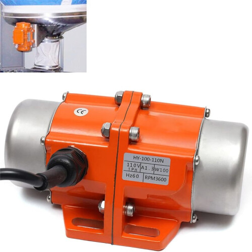 Ac Vibration Motor 100W Vibrating Asynchronous 110V 3600Rpm,for Shaker Table, Adjustable Eccentricity Block 2