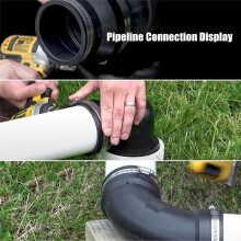 RV and Campervan Sewer Waste Plumbing Connection System Kit Fit 3inch PVC Pipe RV Sewer Hose Fittings RV Sewer Adapter