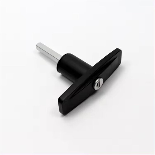 Clockwise Pop Up T Handle Lock Black with Weatherproof Gasket Nonthreaded for RV Toolbox 1