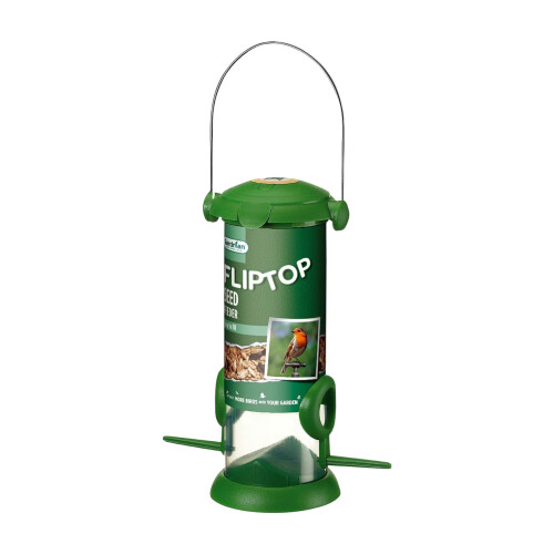 Gardman Gardman Flip Top Bird Seed Feeder Green