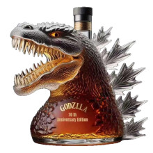 Whiskey Decanter Clear Glass Bold Design Gift for Men and Women Home Bar Centerpiece