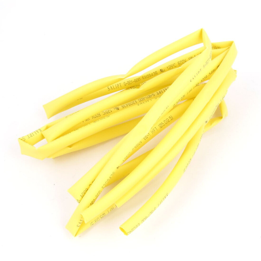 2 Pcs Yellow Polyolefin Heat Shrink Tube 5Mm 2:1 For Secure Wire Insulation And Protection 1M 9073542400615