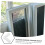 50pcs Window Screen Corner Brackets Kit Plastic Right Angle Connectors Secure 90 Frame Fit 5