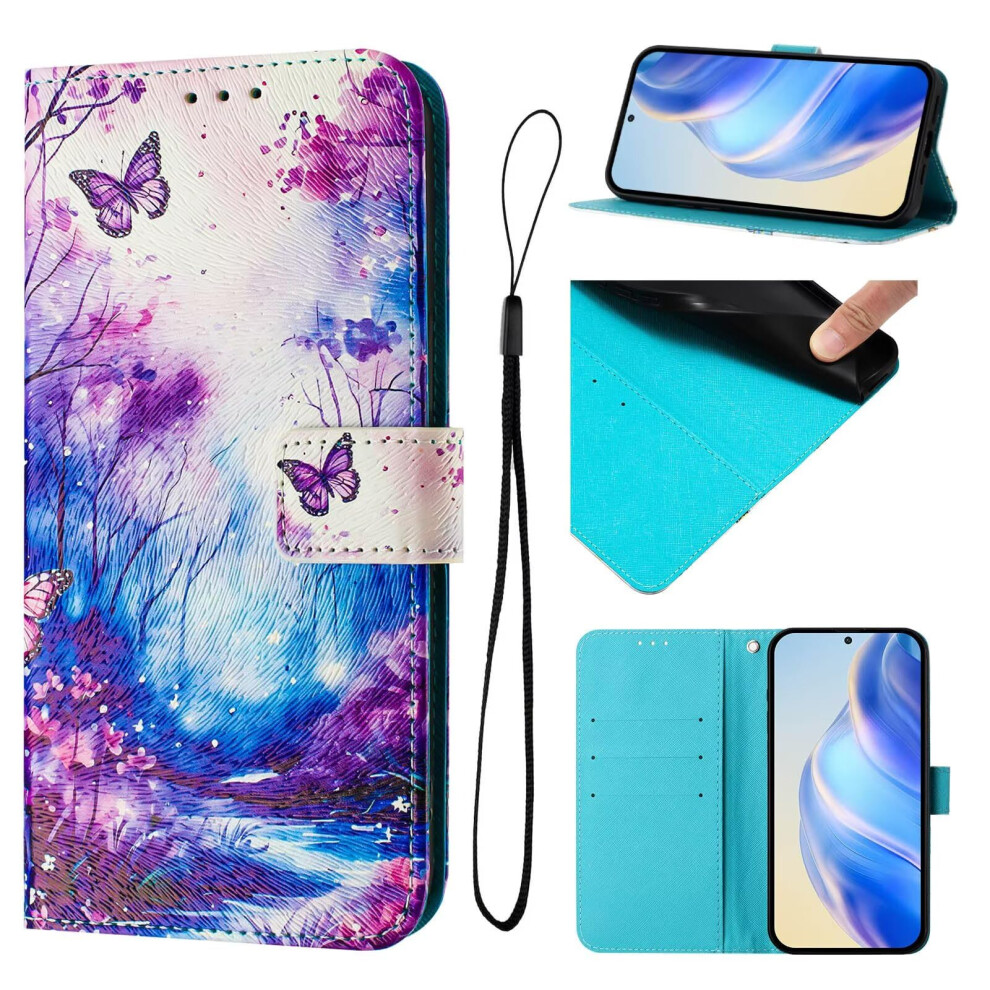 Wallet Case Floral Leather Shockproof Magnetic Kickstand Card Holder Cover For Vivo T3 Ultra 9771547083979