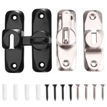 2Set 90/180 Flip Gate Door Lock Anti-Theft Buckle Zinc Alloy Door Latches Window Locks Door Sliding Bolt
