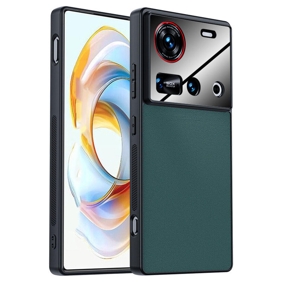 Slim Leather Phone Cover Scratch Resistant Protective Design Case For Zte Nubia Z70 Ultra Green 9169991087313