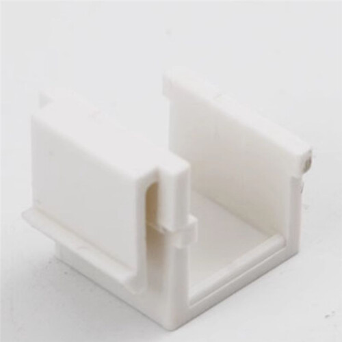 50pcs RJ45  Jack Inserts Blank Modules for Wall Plates Patch Panels Home Network Setup White 2