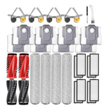34PCS Main Side Brush HEPA Filter Mop Cloth Dust Bag for Qrevo Curv 2 Flow Robot Vacuum Cleaner Accessories