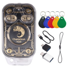 Chameleon V2.0 RFID Chip Reader Emulator+5XUID Keychain NFC Duplicator 125K 13.56Mhz Card Decode Chameleon Ultra