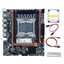 X99H Desktop Motherboard+E5 2650 V3 CPU B85 LGA2011-3 4X DDR4 REG ECC RAM Slots M.2 PCIE SATA3.0 X99 Gaming Motherboard