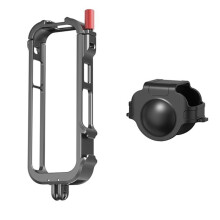 For  X5 Knob Cage Aluminum Frame Cage Camera Accessories Silicone Lens Cap Panoramic Camera Protective Anti-Drop
