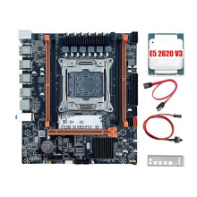 X99H Desktop Motherboard+E5 2620 V3 CPU B85 LGA2011-3 4X DDR4 REG ECC RAM Slots M.2 PCIE SATA3.0 X99 Gaming Motherboard