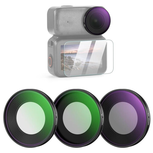 NEEWER ND Filter Set ND8/UV/CPL for  Osmo  Camera Lenses Polarizer Multilayer Filter with Screen Protector 2