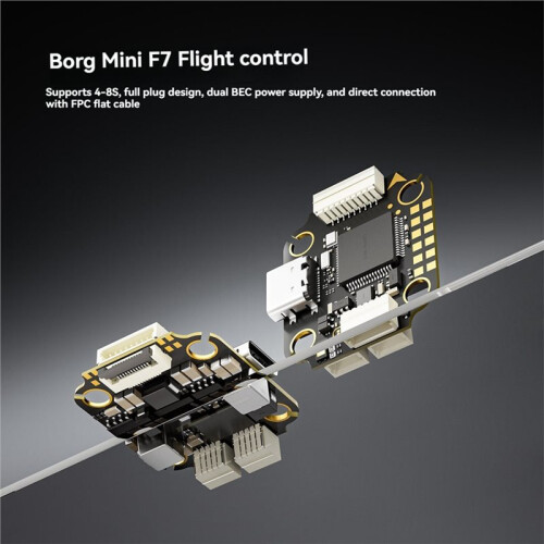 IFlight Borg  F7 Stack F722 Flight Controller+60A 32bit ESC 2-6S for FPV Racing Parts 2