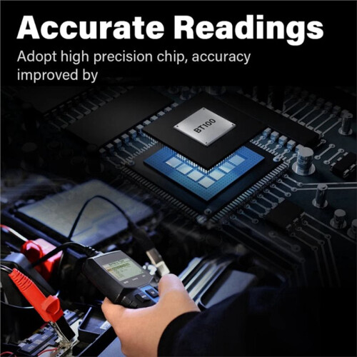 Car Battery Tester 12V Load Tester 100-2000 CCA Car Alternator Tester Battery Analyzer Charging Cranking System Tester 2