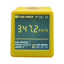 Nerdminers NM TV 350 KH/S Hashrate ESP32 BTC SOLO Lotterys Miner Desktop Clock Low Power Silent B