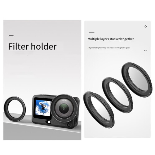 49mm Lens Filter Adapter Ring Frame for  Action 6 Camera Filter Holder Mount Protective Filter Frame 1