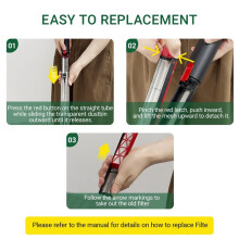 HEPA Filter Replacement for Pencilvac Fluffycones/SV50 Vacuum Cleaner Parts Filter High-Efficiency Dust