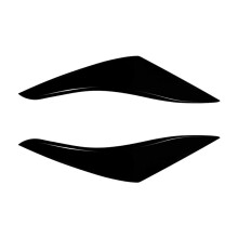 Car Taillight Eyebrow Cover Taillight Eyelid Trim Sticker for MK6 2018-2021 Gloss Black