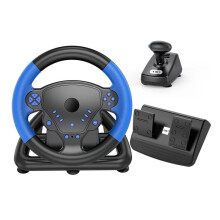 For PS4 Game Steering Wheel Racing Game Steering Wheel 4-in-1 Steering Wheel Supports for PC/Android/PS3