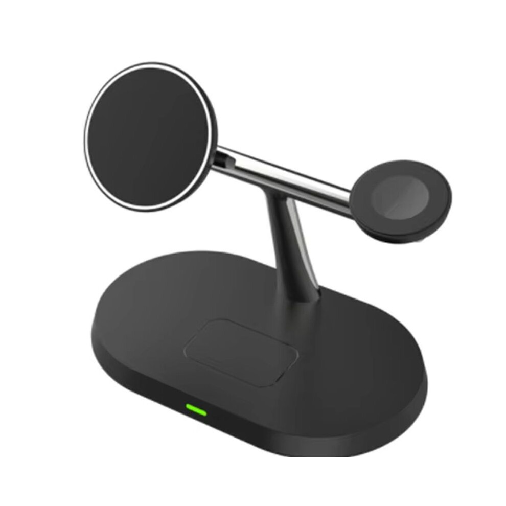 3 In 1 Magnetic Wireless Charger Super Fast Charging Station For Most Smartphones Watch And Earbuds Black 4713122578284