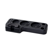 Espresso Tamping Station Universal Espresso Tamping Holder Coffee Portafilters Stand Base for 51/53/54/58 mm Black