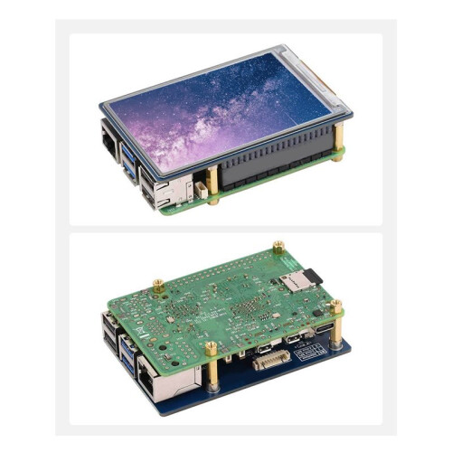 For Raspberry Pi 3.6"E-Paper HAT+ E-Ink Full Color 600x400 Display Module Screen SPI Interface Low Power E-Paper Panel A 1