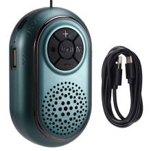 -Taschen--Lautsprecher, Tragbare Stereo--Soundbar, Kabelloser MP3-Musik-Player, Recorder, Unterstützt FM-Radio, TF