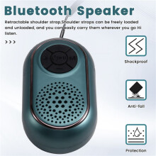 Altavoz de Bolsillo, Barra de Sonido Estéreo Portátil con , Reproductor de Música MP3 Inalámbrico, Grabadora, Compatible con