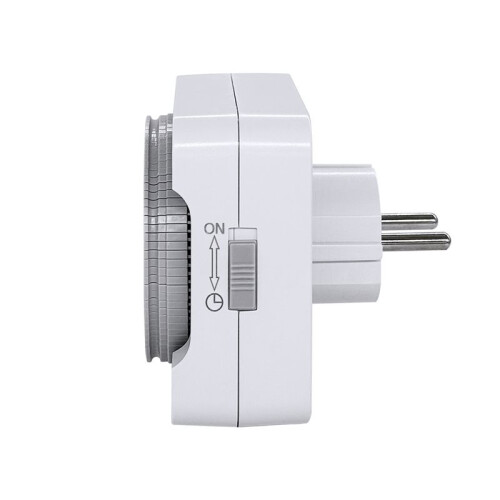 2PCS Mechanical Timer Socket 24H Countdown Auto Power Off Programmable Cycle  Saving Indoor EU Plug 2