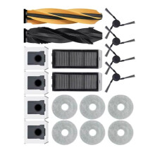 18 Pcs for X50 Ultra/X50 Master/L50 Pro Ultra Vacuum Roller Side Brush HEPA Filter Mop Pad Dust Bag