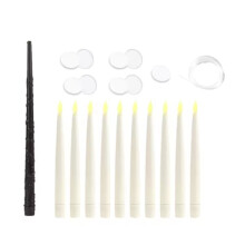 10 Pcs Floating LED Candle Magic LED Floating Candles with Wand Remote for Birthday Theme Party Halloween Window Decor