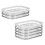 Meat Container for Fridge with Lid 4-Layer and 2-Layer Stackable Lunch Meat Container for Cold Cuts Storage Containers 1