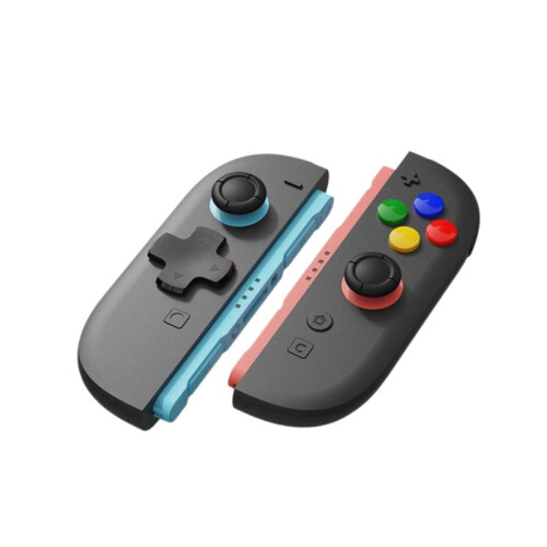 For Switch2  Joystick Cap+D-Pad Button Cap Set for   2 D-PAD Color Button Cap,Black & Multicolor 2