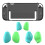 For   2 Dockable Split Shell Protective Case Ergonomic Grip Protector Shell Cover with Replace Grips,A 1