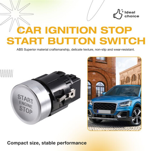 Car Ignition Stop Start Button  Engine Start  One Button Start  8U0905217C for  Q2 2017-2023
