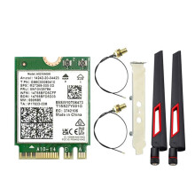 AX210NGW WiFi Card+10DBi Antenna 2.4G/5G/6Ghz Tri-Band  5.3 WiFi Adapter 5374Mbps Laptop Wireless Network Card