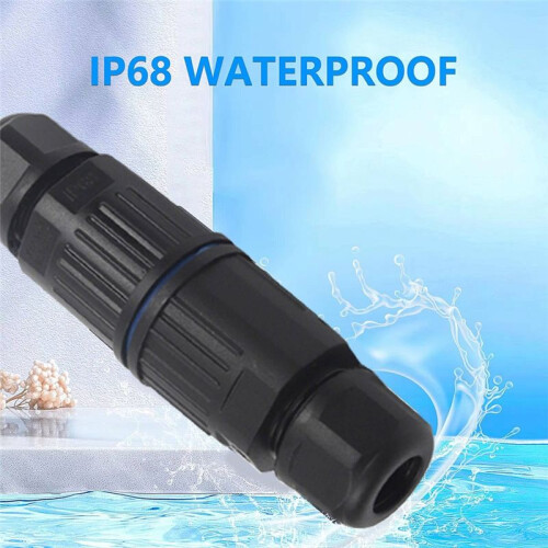 5 Sets Outdoor 2 Way Electrical Cable Connector IP68 Waterproof Junction Box Replaceable Lever Wire Connectors 2