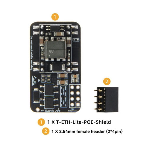 LILYGO T-ETH-Lite ESP32 ESP32-S3 Dev Board W5500 Ethernet PoE Support MicroSD MQTT Web OTA IoT Node Power POE Module 2